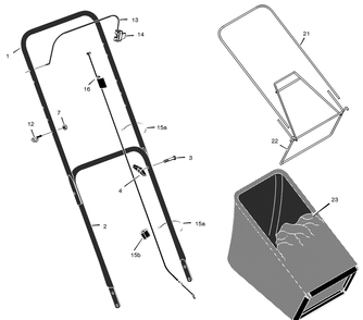 Part Location Diagram of 44X6839 Briggs and Stratton Decal, Stop Lever Symbol